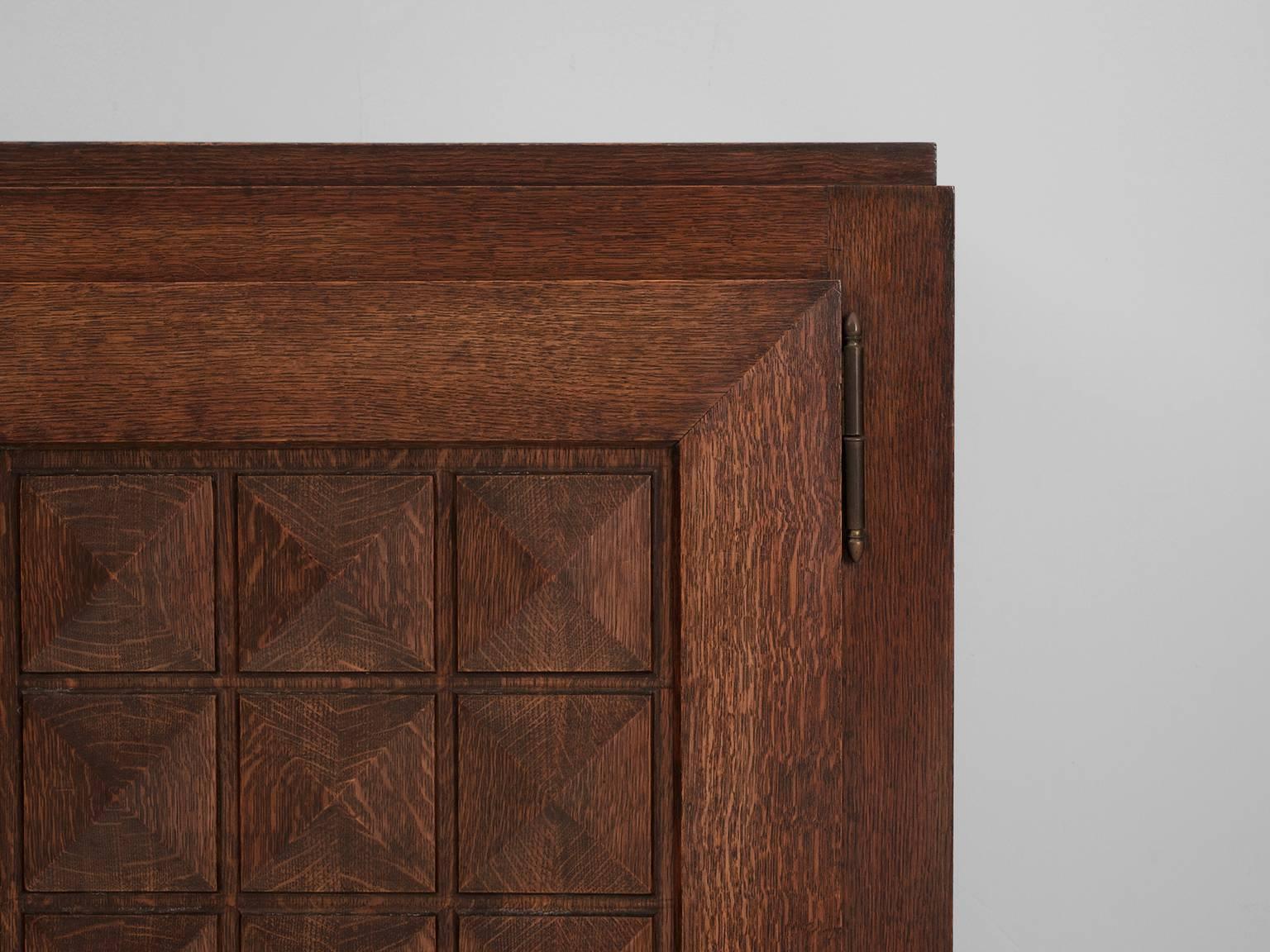 Stained Gaston Poisson Credenza in Oak