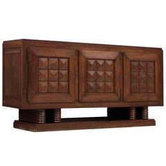 Gaston Poisson Credenza in Oak