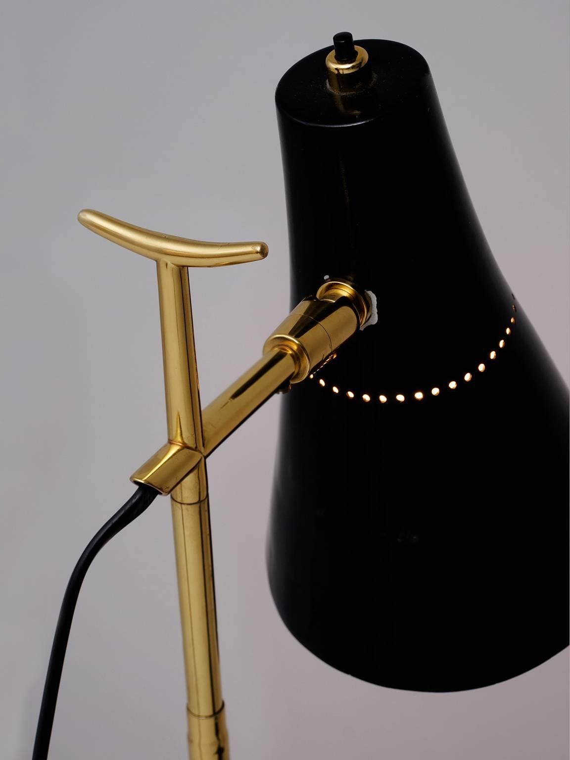 Giuseppe Ostuni Black Floor Lamp for O-Luce  In Excellent Condition In Waalwijk, NL