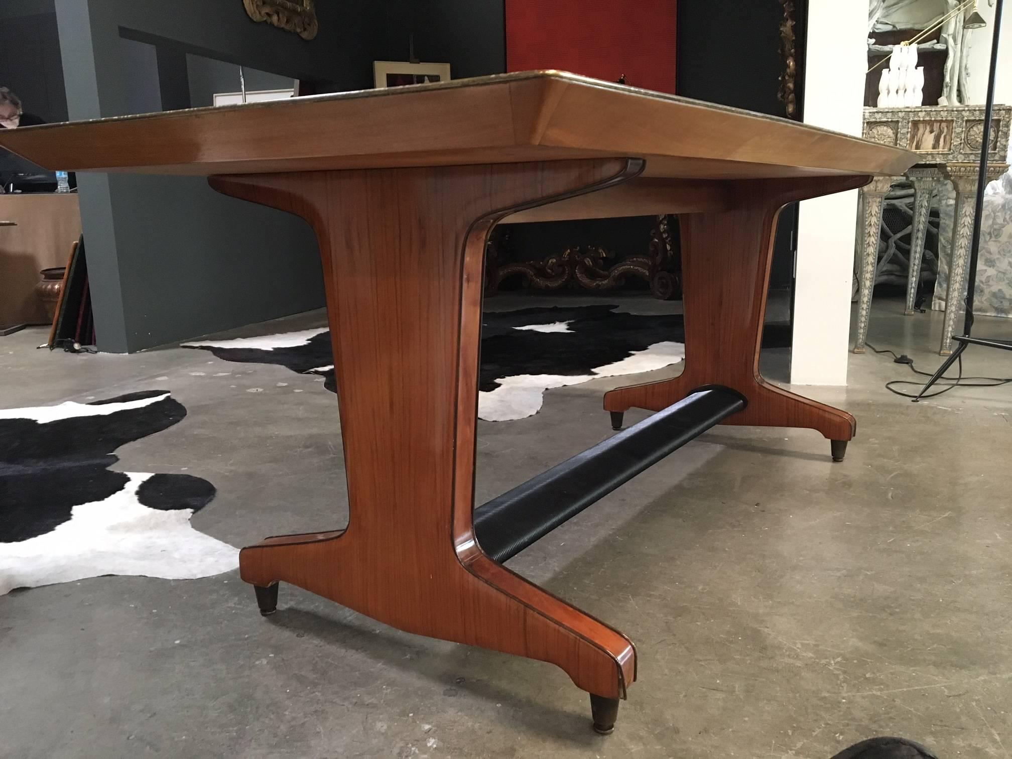 Marquetry Osvaldo Borsani Table For Sale