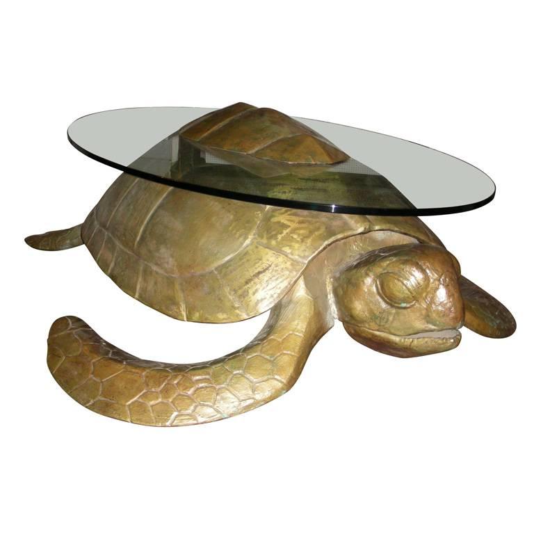 1970s Turtle Coffee Table