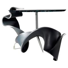 Snakespear, Steel and Glass Console Table