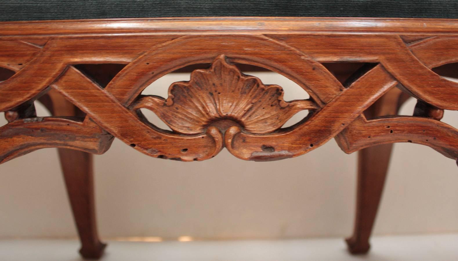 18th Century Continental Walnut Chair Back Settee in the George II Taste