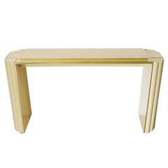 Lacquered Console Table by Alain Delon for Maison Jansen