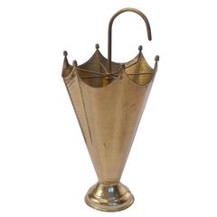 Mid-Century Brass Umbrella Stand 7