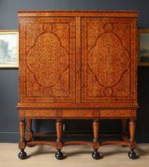 William and Mary Seaweed Marquetry Cabinet on Stand, Circa 1690