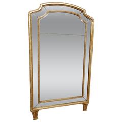 French Directoire Worn Gilt Mirror