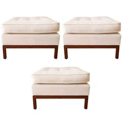 Florence Knoll Button Tufted Ottoman