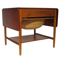Vintage Sewing Table by Hans Wegner for Andreas Tuck