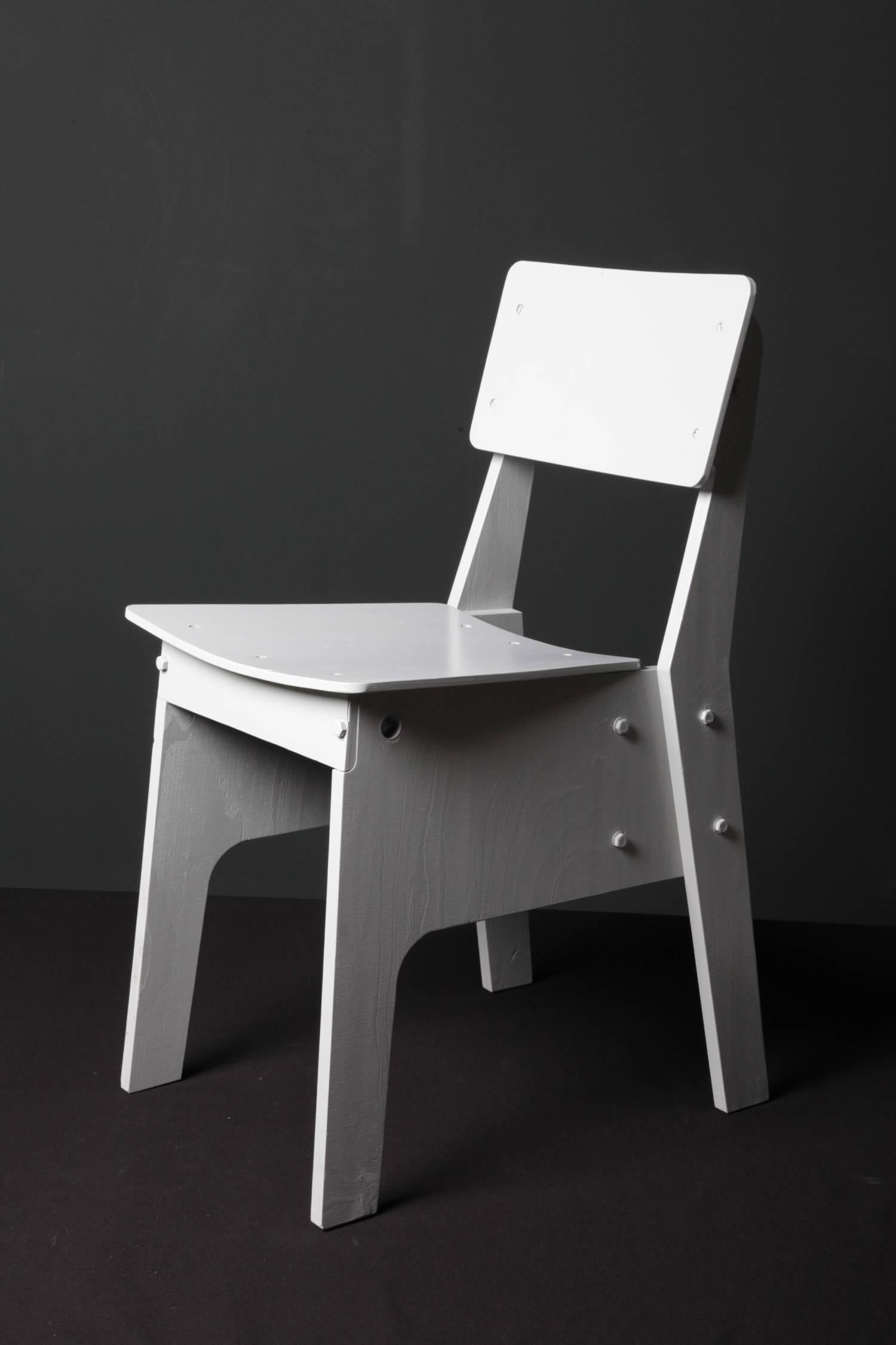 Crisis Chair by Piet Hein Eek in Plywood For Sale 1