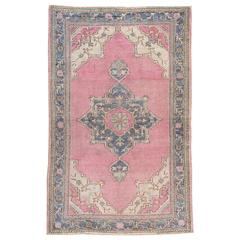 Vintage Turkish Oushak Rug 12
