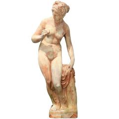 Lifesize Terracotta Diana Nude 8