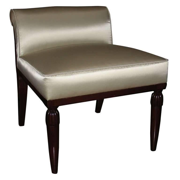 Lady Vanity Chair by Paul Follot For Sale