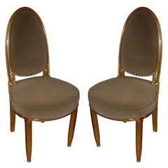 Pair of Gilded Chairs by Paul Follot
