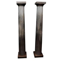 1930s Cast Iron and Tin Columns