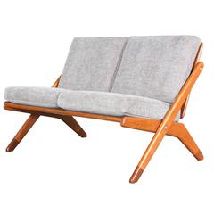 Arne Hovmand-Olsen Teak Settee for Jutex