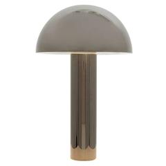 Karl Springer LTD, Gunmetal Mushroom Table Lamp, USA, 2016 10