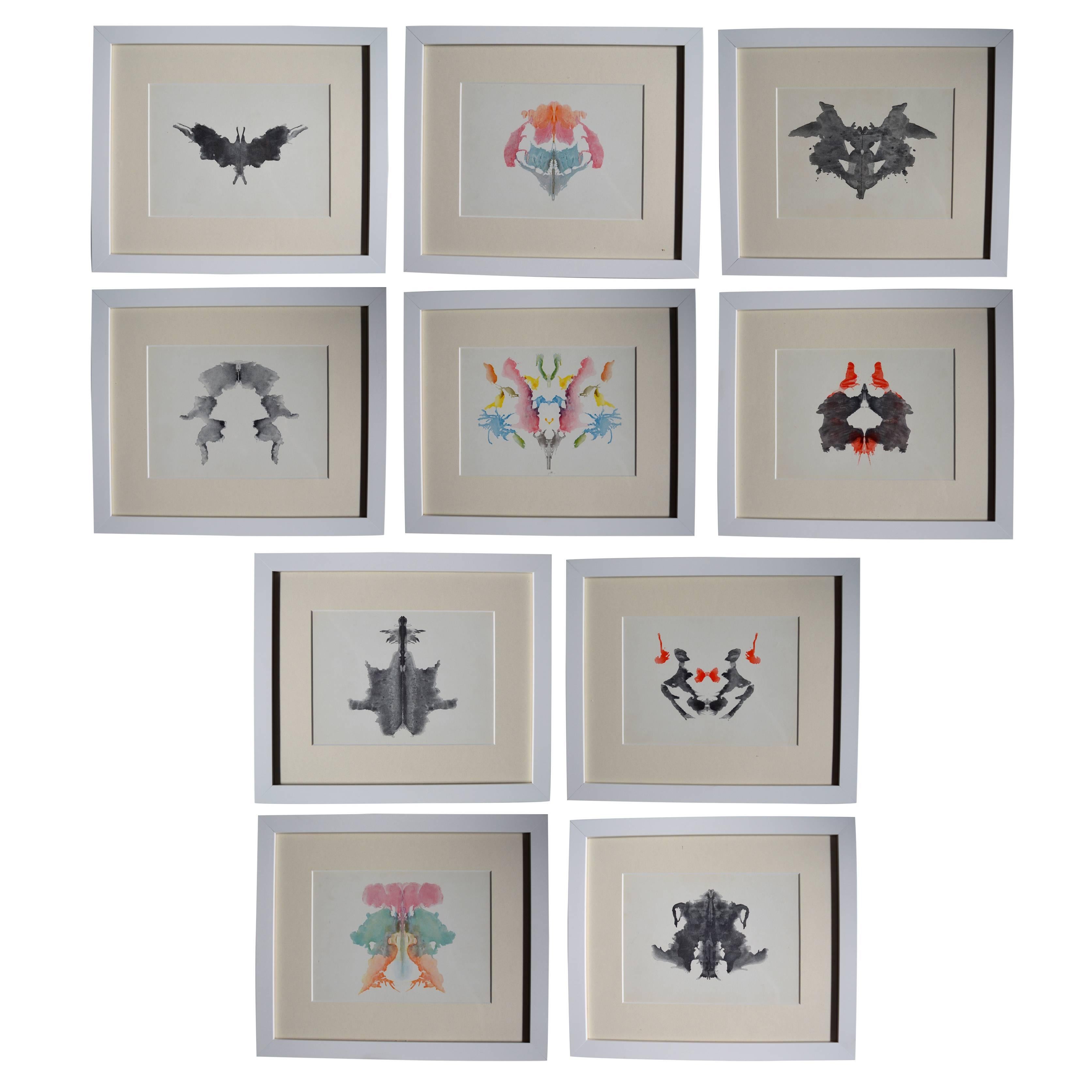 Original Set of Hermann Rorschach Inkblots from 1921