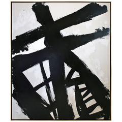 Original Black and White Painting by Argentine Artist Karina Gentinetta