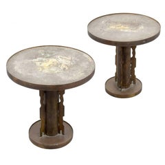 Rare Pair of Cocktail Tables by Philip and Kelvin Laverne