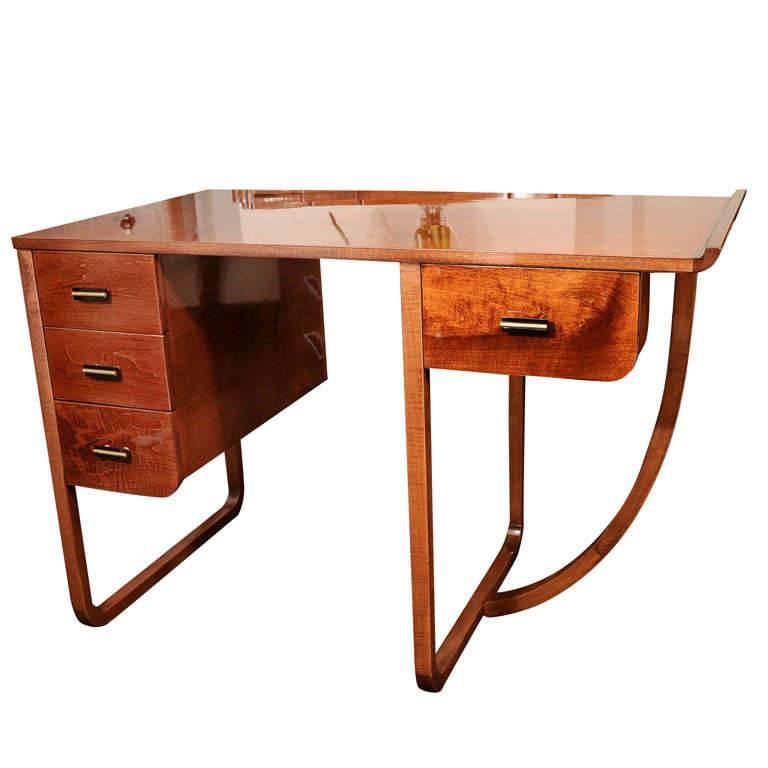 American Art Deco Desk Attributed to Gilbert Rohde for Kohler For Sale