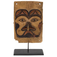 Antique Northwest Coast Carved Frontlet, Tlingit/Tsimshian, late 19th century