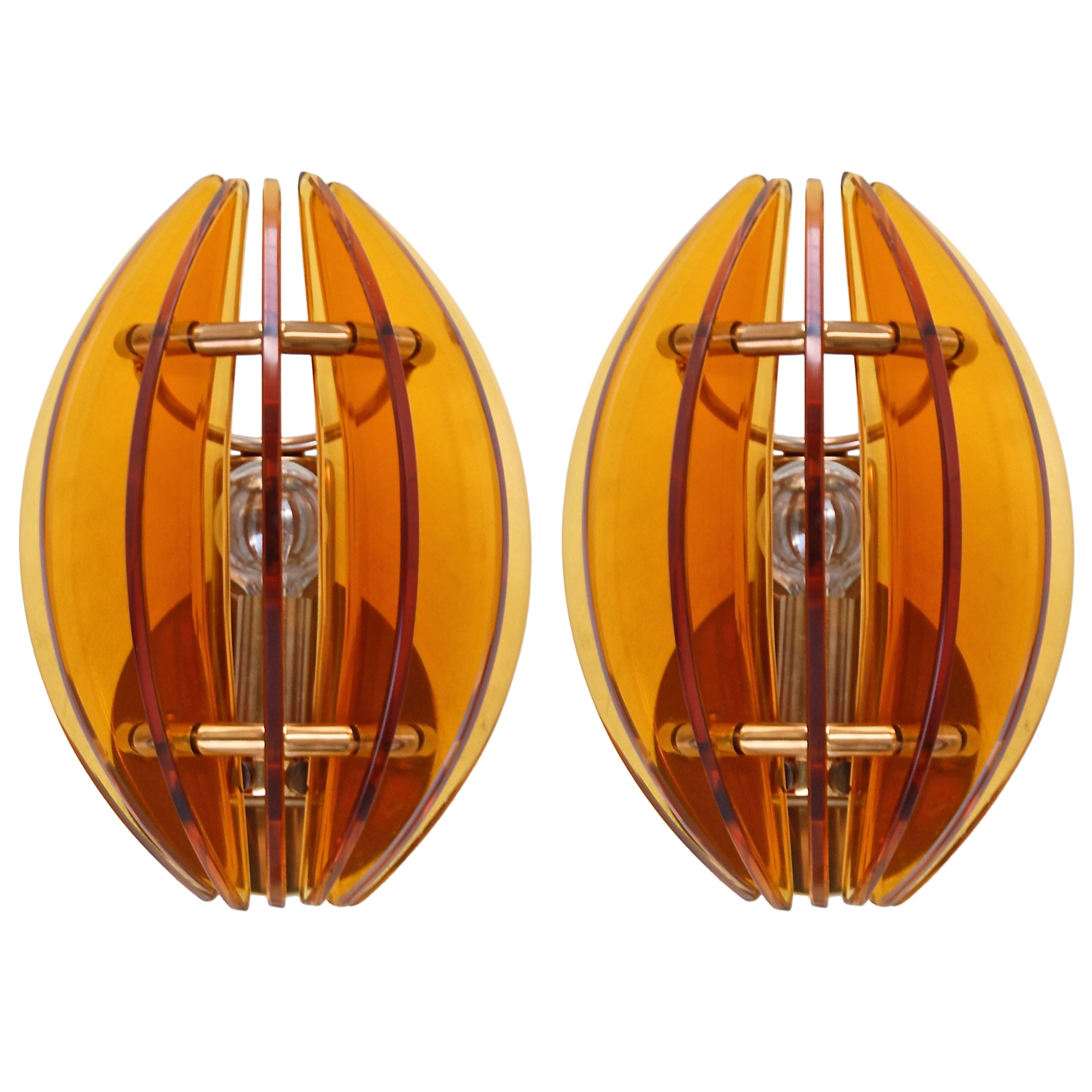 Pair of Veca Sconces For Sale