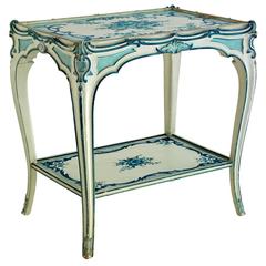 Jansen Blue and White Side Table