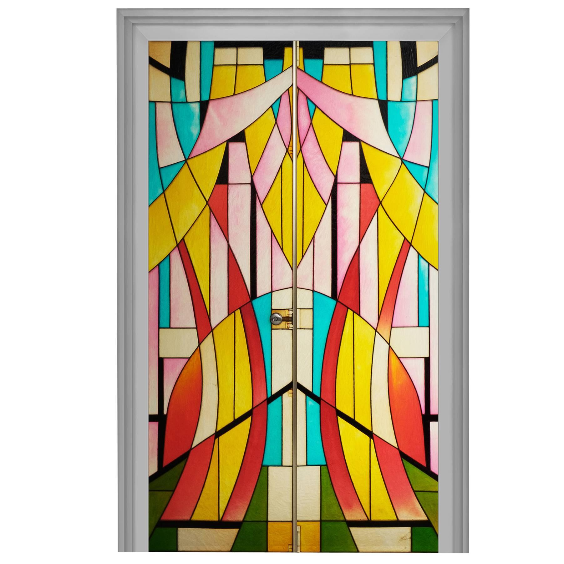 Multicolored French Interior Doors in Resin 