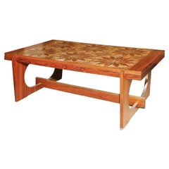 Danish Modern Tile-Topped Coffee Table