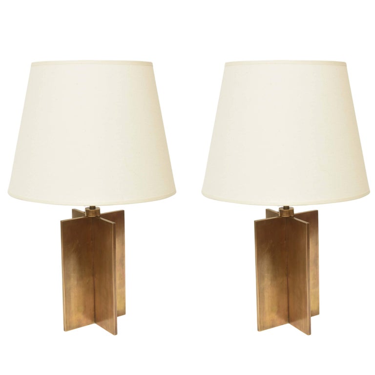 Pair of Jean-Michel Frank table lamps, 1930s, offered by Galleria d’Epoca