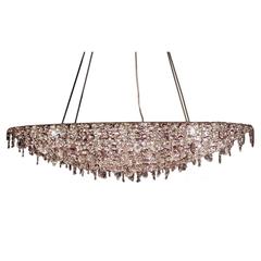 Bohemian Crystal "Elliptic Ugolino" Chandelier by Lolli e Memmoli