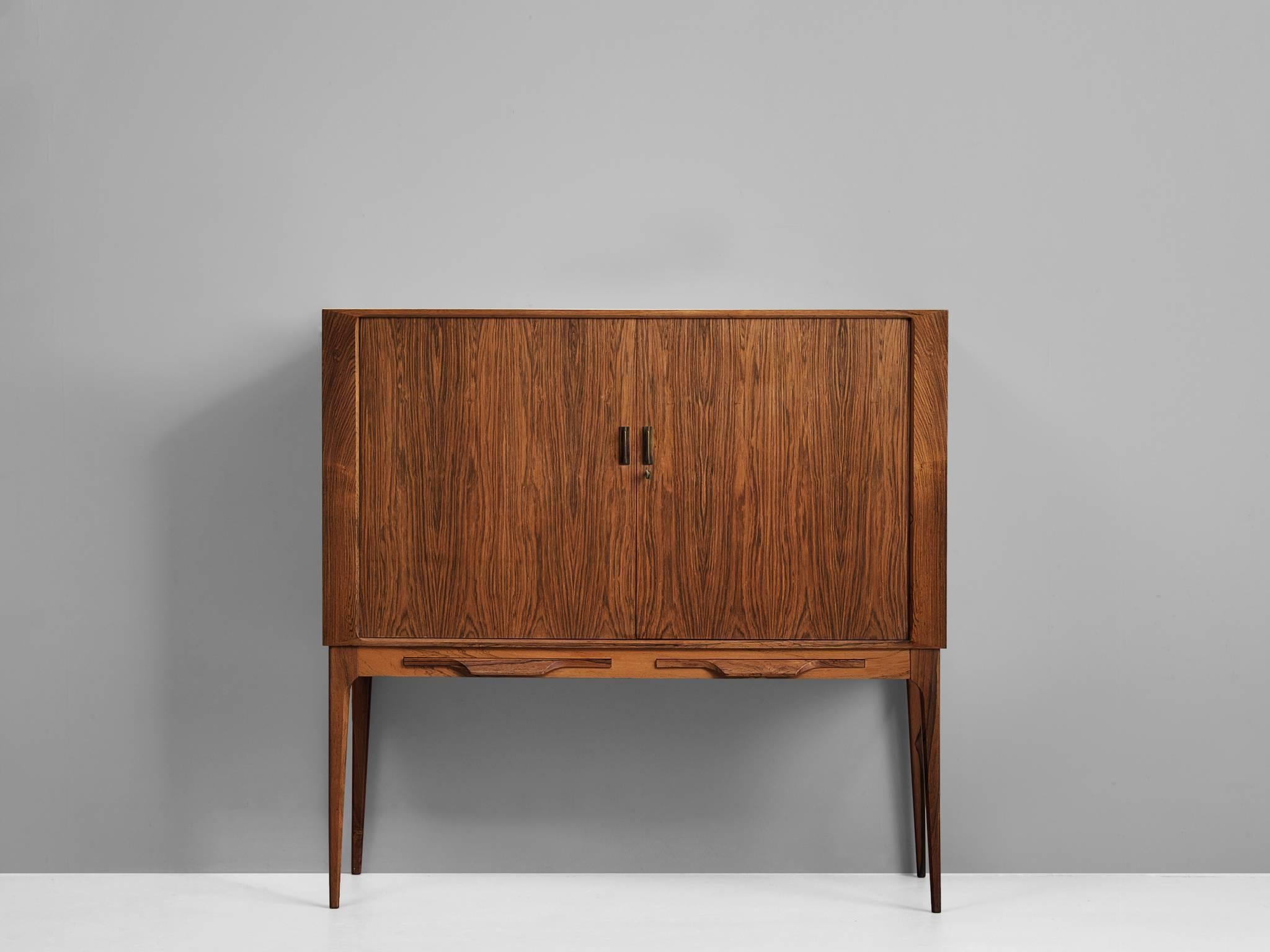 Danish Kurt Østervig Bar Cabinet in Rosewood