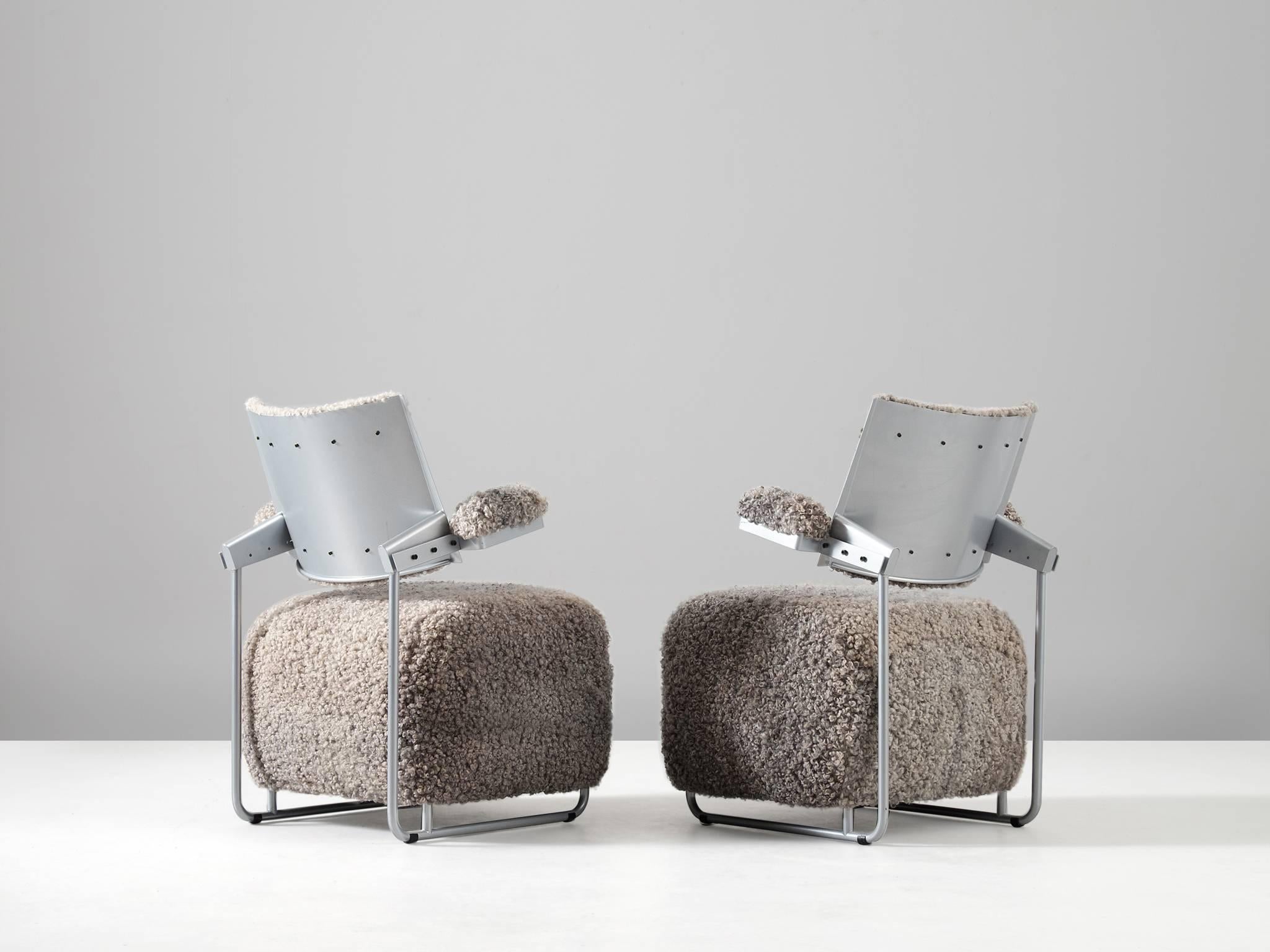 Post-Modern Harri Korhonen Pair of Lounge Chairs