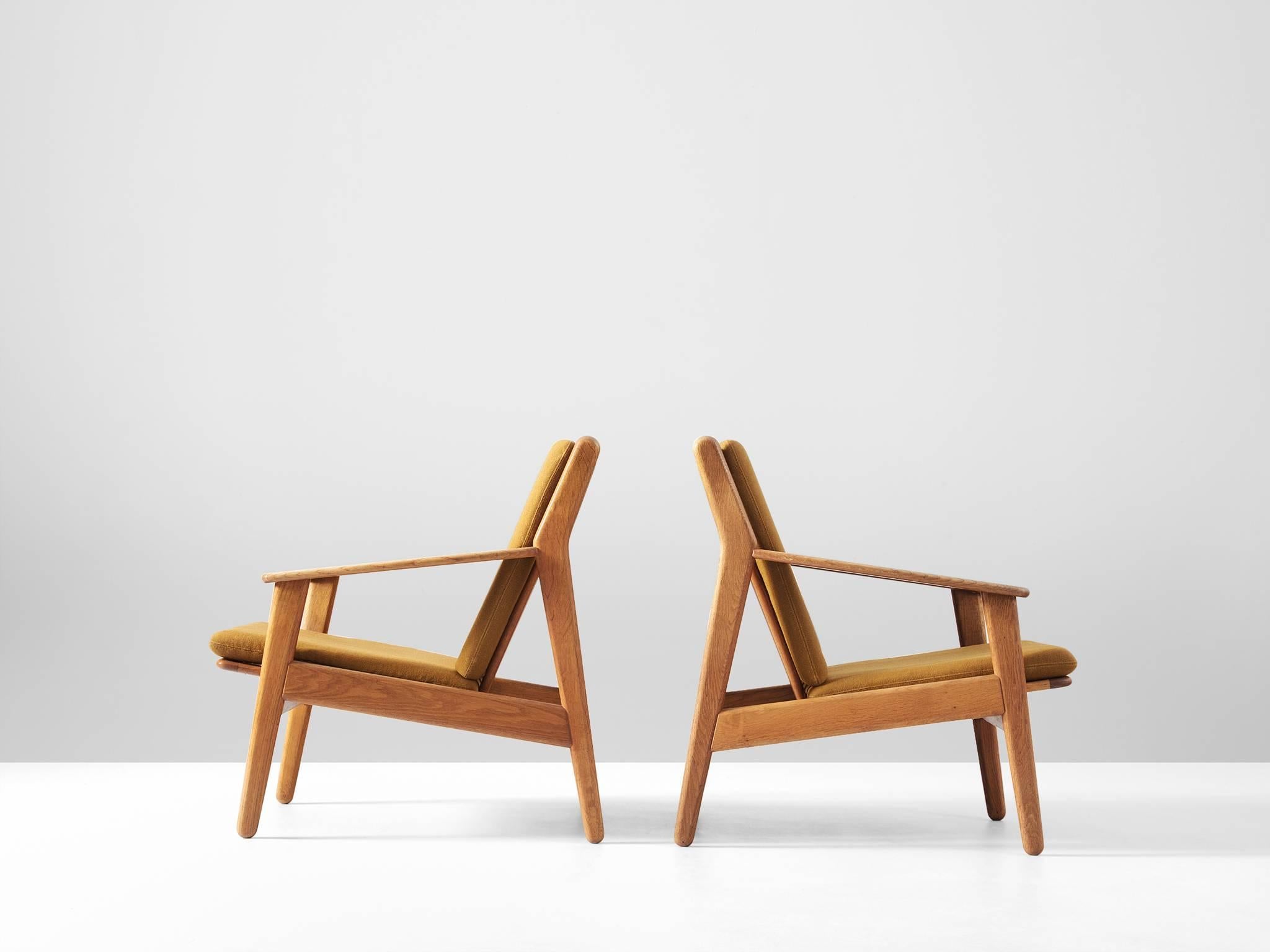 Scandinavian Modern Poul M. Volther Pair of Armchairs in Solid Oak