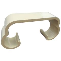 Scroll Moroccan Console Table Hollywood Regency Ming Palm Beach Vintage 10
