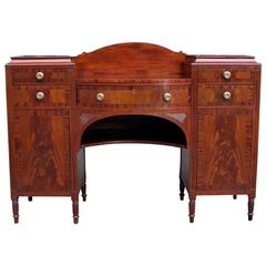 American Sheraton Mahogany Sideboard with Flanking Cabinets, Circa 1820 11
