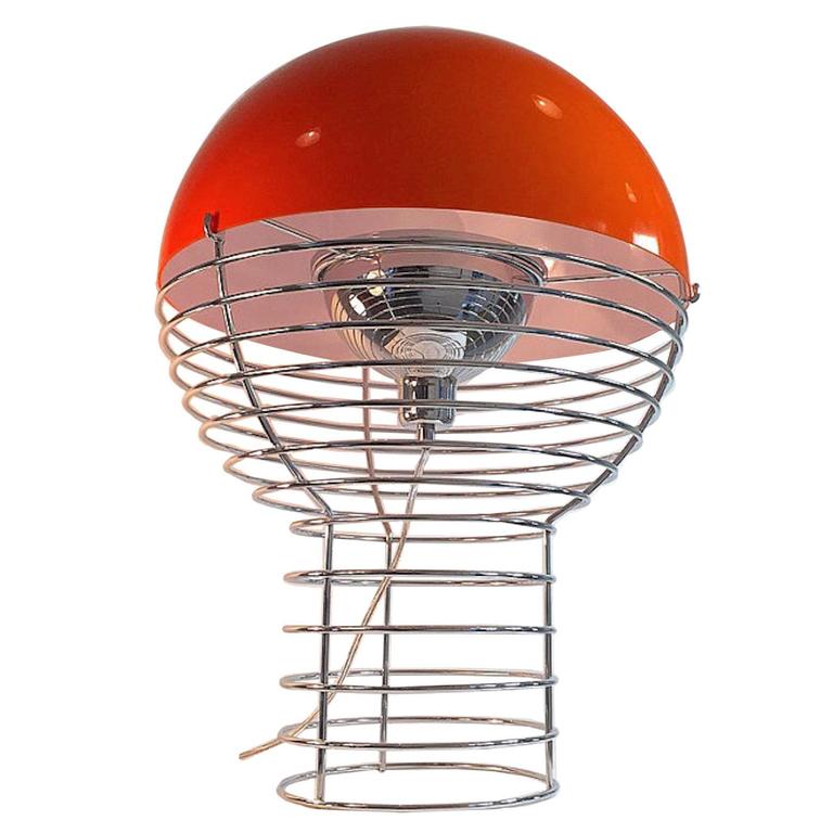 Danish Mid-Century Design Verner Panton "Wire" Table Lamp For Sale at  1stDibs