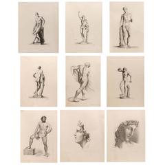 Classical Male Nude Drawings 5