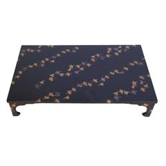 Black Lacquer Flower Arranging Table