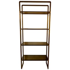 Paul M Jones Bronze and Glass Etagere