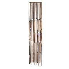 Crystal Fall Glass Silver Stripe Curtain or Glass Silvered Lighting Cascade