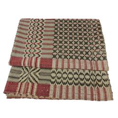 Antique Americana Woven Textile