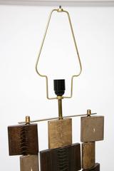 R & Y Augousti Floor Lamp in Shagreen, Ostrich and Lizard Skins
