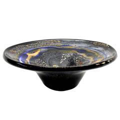 Large Dino Martens Aureliano Toso Silver & Gold Flecks Murano Centerpiece 9
