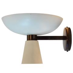Stilnovo Attributed "Diabolo Shaped" Wall Lamp, Italy, 1950s, Great Condition