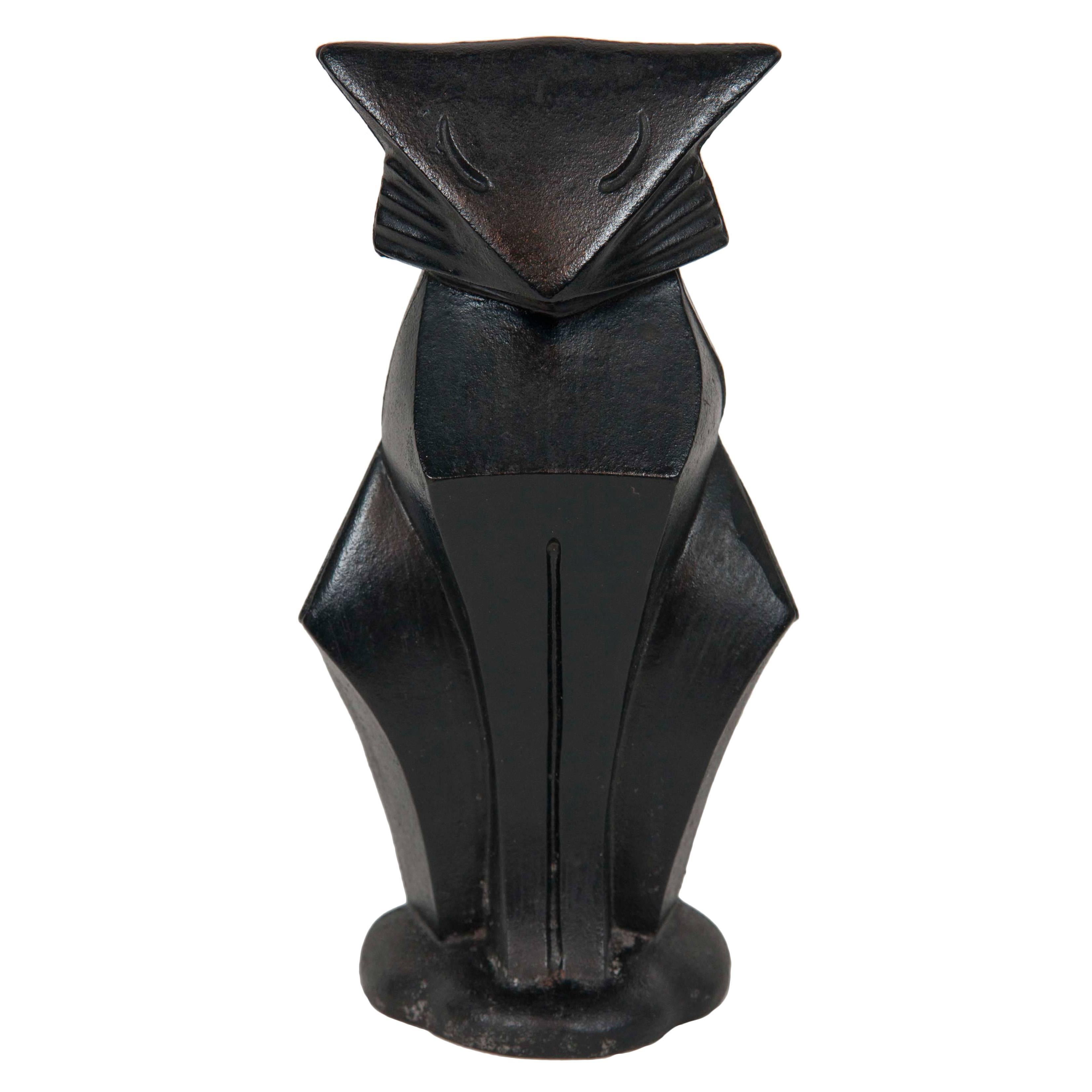 Art Deco Cast Iron Cat by Hubley For Sale