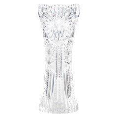 Antique Exceptional American Brilliant Cut-Crystal Vase