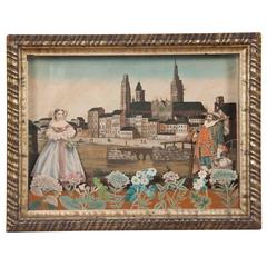 18th Century French Diorama, View of Rouen Cathedral 8