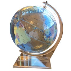 Mid-Century Modern Trippensee Planetarium Acrylic Spectrum Globe on Stand